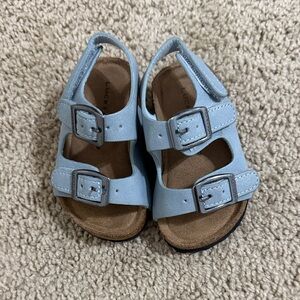 Lucky Brand Kids Light Blue Buckle Sandals